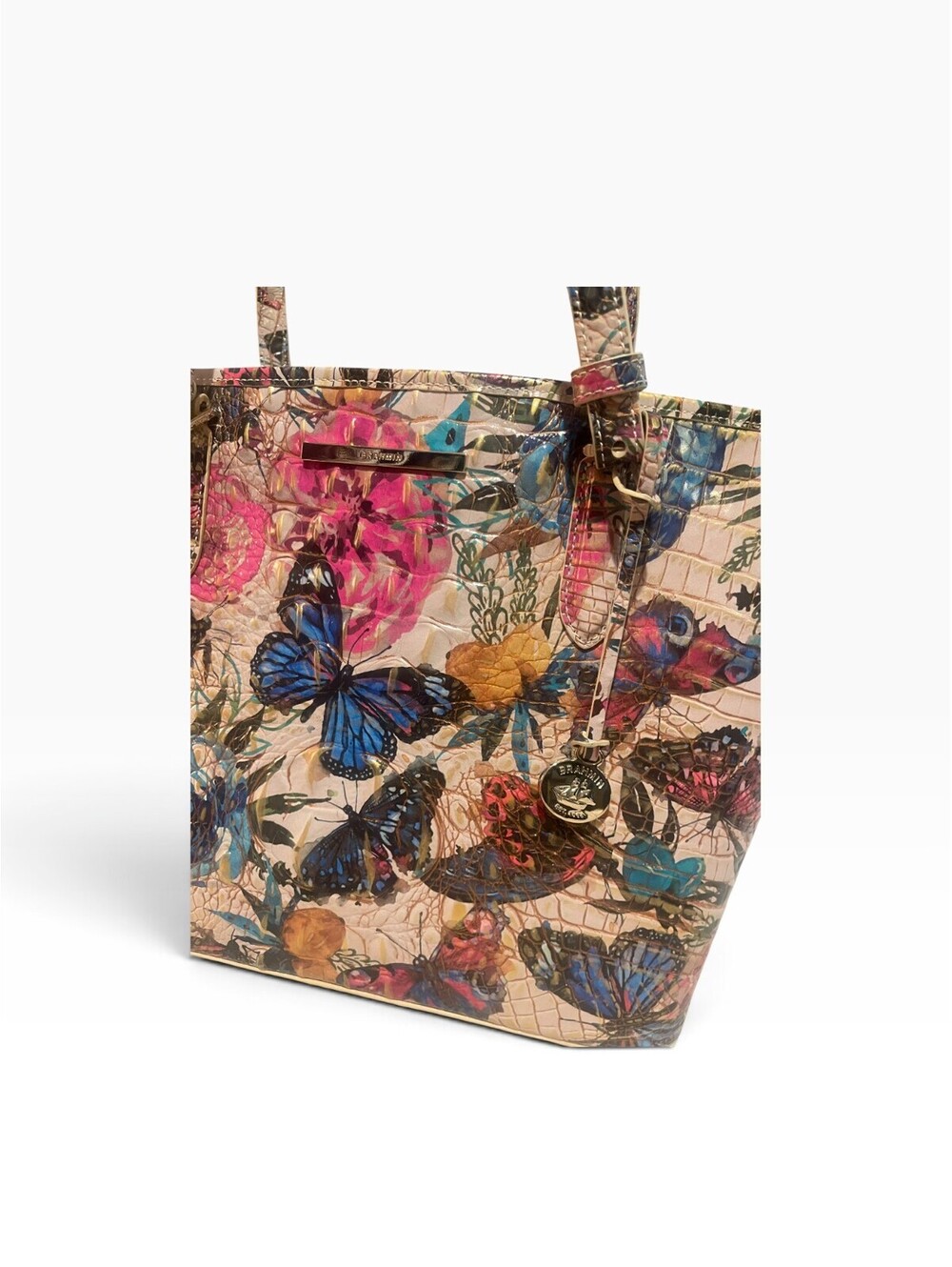 Brahmin Medium Asher Tote Butterfly Bag - Picture 3 of 13